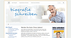 Desktop Screenshot of biografie-schreiben.de